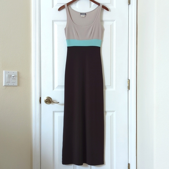 Evolution Not Revolution Dresses & Skirts - Evolution Not Revolution 90's Vintage Colorblock Scoop Neck Sheath Maxi Dress S